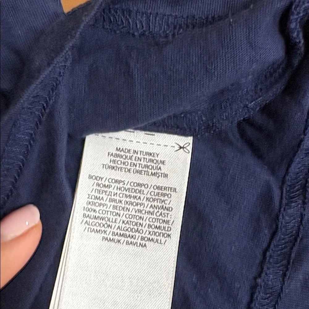 Ralph Lauren Kids Long Sleeve Classic Navy‎ Polo Bear Tee SZ XL 18-20